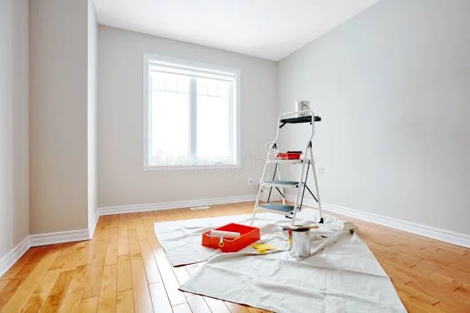 Professional home renovation work in progress