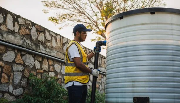 Professional water tank cleaning and disinfection service